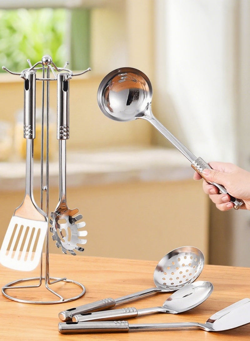 هومستر 7 أجهزة كمبيوتر شخصية أدوات المطبخ متعددة الوظائف أدوات المطبخ من الفولاذ المقاوم للصدأ مع حامل الوقوف هدية للطبخ - Image 3