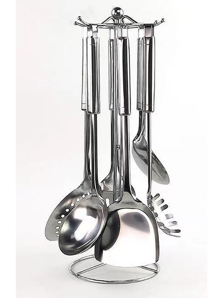 هومستر 7 أجهزة كمبيوتر شخصية أدوات المطبخ متعددة الوظائف أدوات المطبخ من الفولاذ المقاوم للصدأ مع حامل الوقوف هدية للطبخ - Image 5