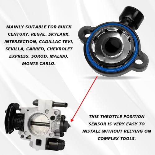 Hirificing TPS Sensor Throttle Body Position Sensor Replaces OEM #17123855 17123852 213-4668 213-912 977-030, Compatible with Chevrolet GMC Buick Century Savana Silverado Sierra C1500 K2500 - Image 5