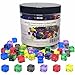 AiFanS 240 Pieces Centimeter Cubes CountingSorting ToyPlastic Math CubesEarly Development Activity Games with Portable BoxTranslucent6 Colors - Image 2