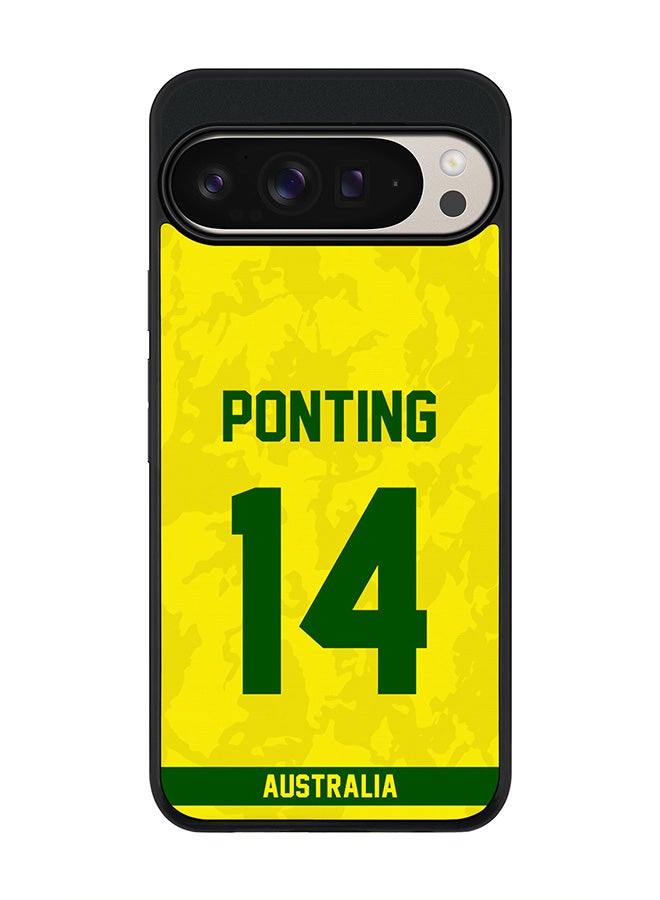 Stylizedd For Google Pixel 9 Pro XL Case,Slim fit Camera Protection, Shockproof Thin Phone cover - Australia Ricky Ponting, Jersey No 14 - Image 1