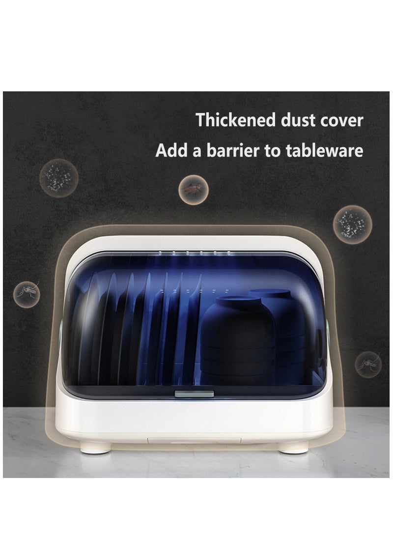 Arabest Countertop Drying Cup Cabinet, Portable Mini Automatic Sterilisers Disinfection Machine for Tableware, Drain/dry/disinfect/storage for Home Restaurant  - Image 2