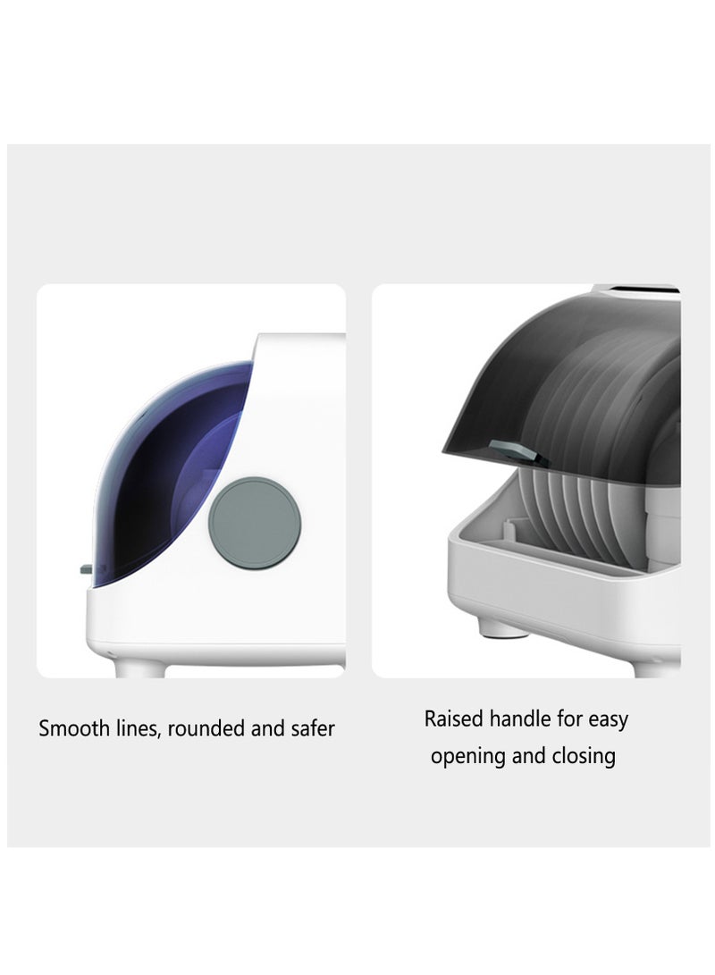 Arabest Countertop Drying Cup Cabinet, Portable Mini Automatic Sterilisers Disinfection Machine for Tableware, Drain/dry/disinfect/storage for Home Restaurant  - Image 5