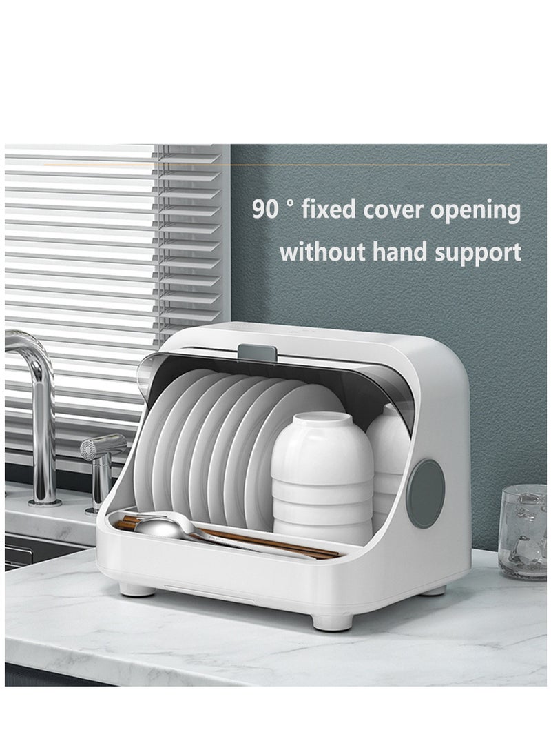Arabest Countertop Drying Cup Cabinet, Portable Mini Automatic Sterilisers Disinfection Machine for Tableware, Drain/dry/disinfect/storage for Home Restaurant  - Image 4