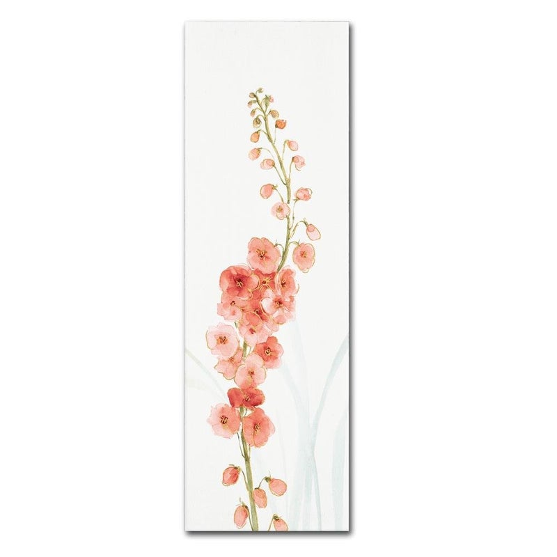 Trademark Fine Art Canvas Wall Art  Lisa Audit Rainbow Seeds Flowers VII Coral Wall Art for Living Room Bedroom or Office Dcor by Trademark Fine Art  - Image 1