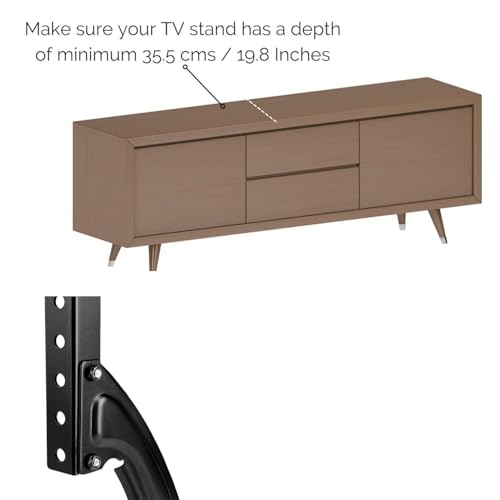 Gadget Wagon 32 to 65 inches LED TV Table Top Desk Stand | 40 kgs Load Capacity - Image 3
