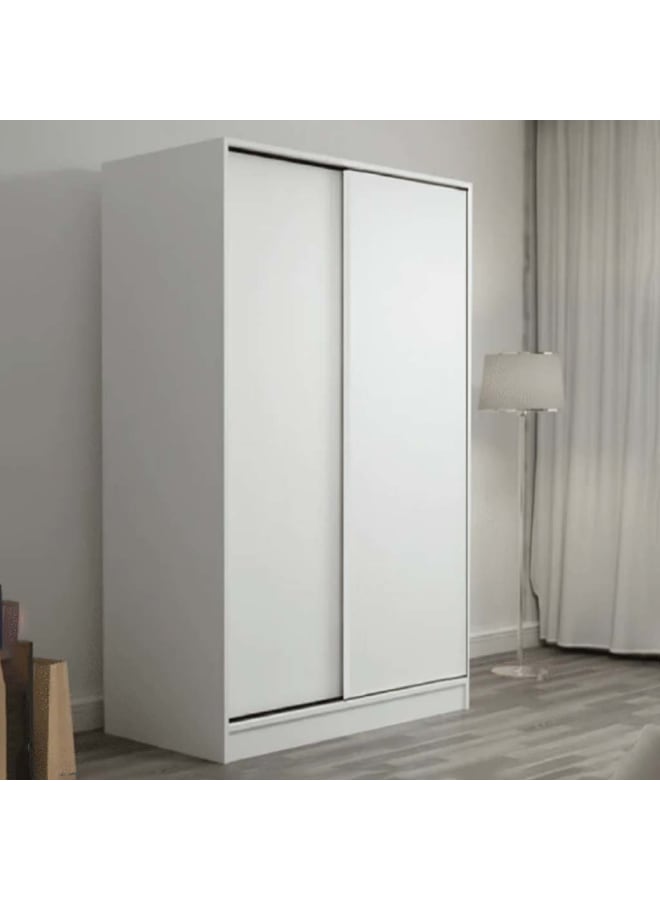 Joints خزانة ملابس Engineered Wood بيضاء 120*180*40 سم - Image 1