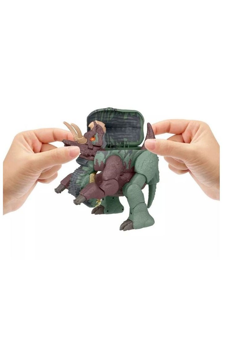 JURASSIC WORLD - Jurassic World Fierce Changers Giganotosaurus & Nasutoceratops Action Figure - Image 1
