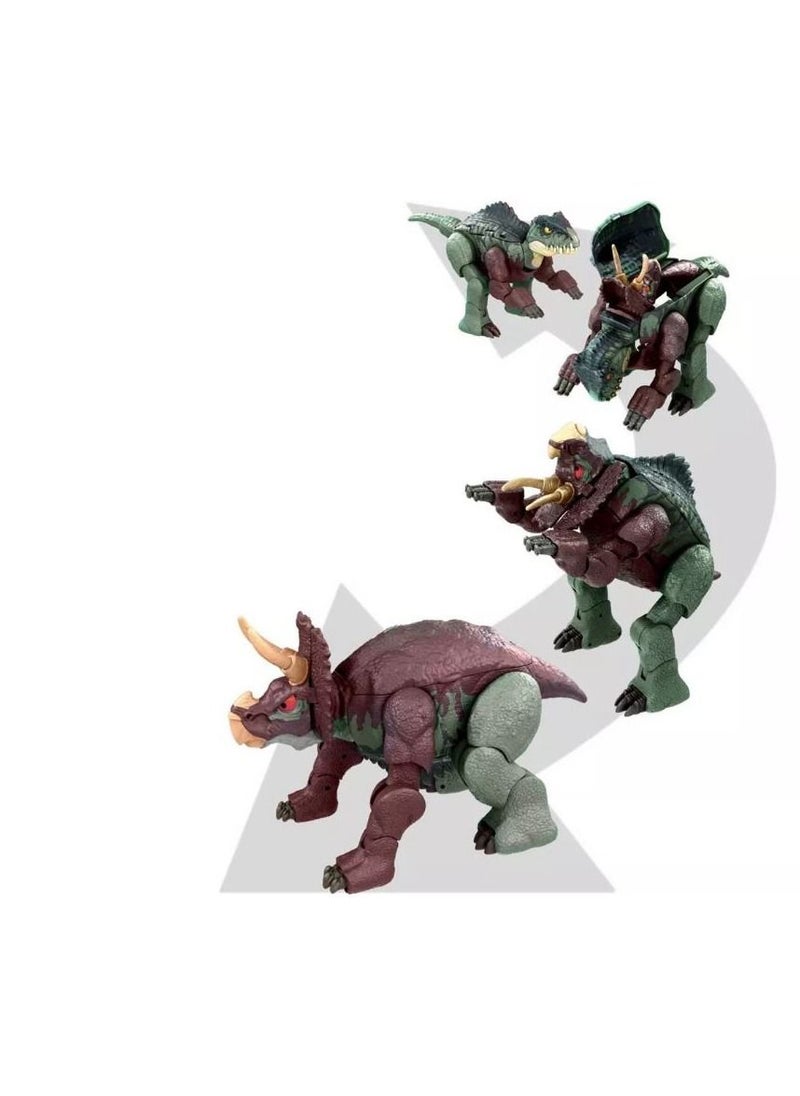JURASSIC WORLD - Jurassic World Fierce Changers Giganotosaurus & Nasutoceratops Action Figure - Image 1