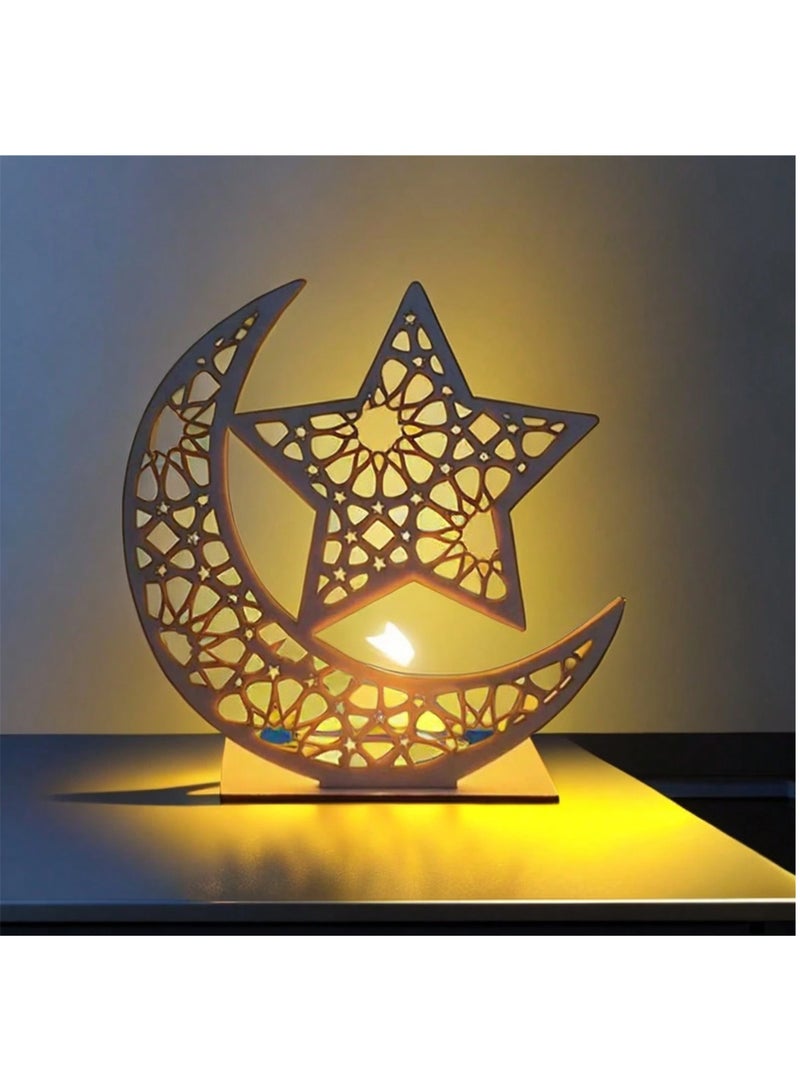 Wooden Decor | Star and Crescent | Office Decor | Home Decor | Graduation Gifts | Birthday Gifts | Festive Decor | Ramadan Decor | Ramadan Crescent | Ramadan Products - Image 5