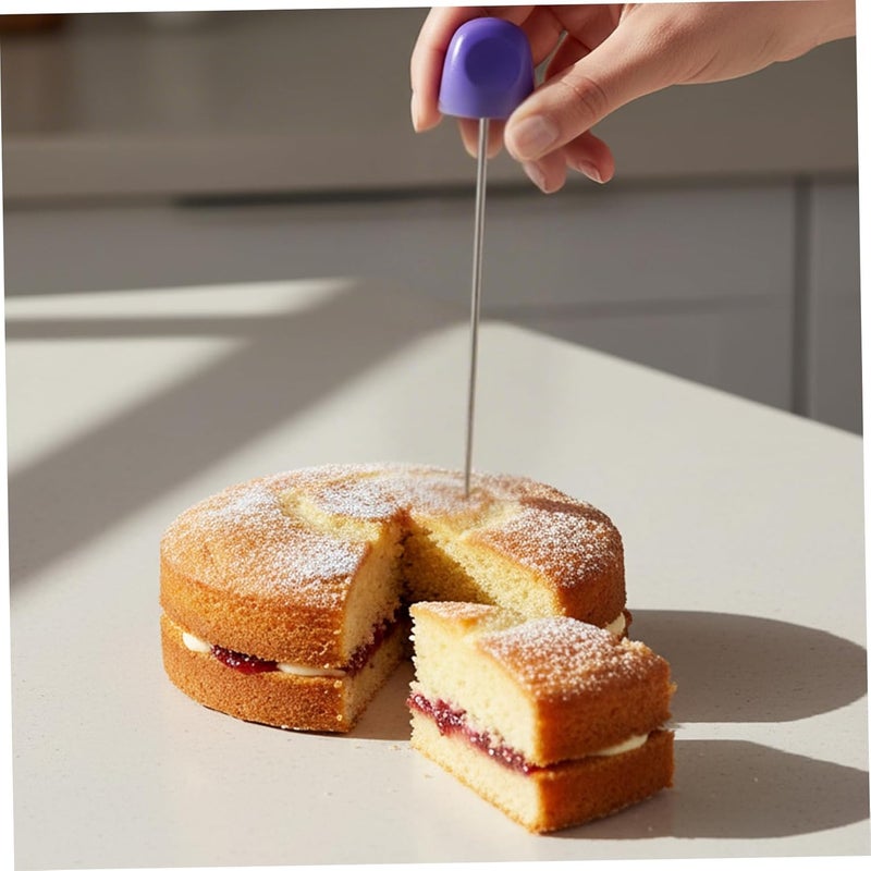 Cake Tester for Baking Doneness, Stainless Steel Reusbale Cake Tester with Cover for Home Baking and Bakery Use, 6.3 Inch Testers for - Image 4
