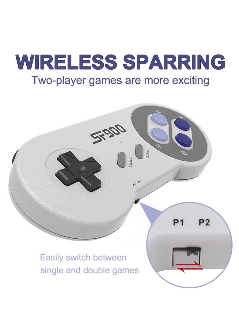 Retro Game Console with 4K Output - Handheld Video Games Emulator Console Wireless Controller, HDMI HD Output - Plug N Play 16BIT Console with 5000 Retro Video Games  - Image 4