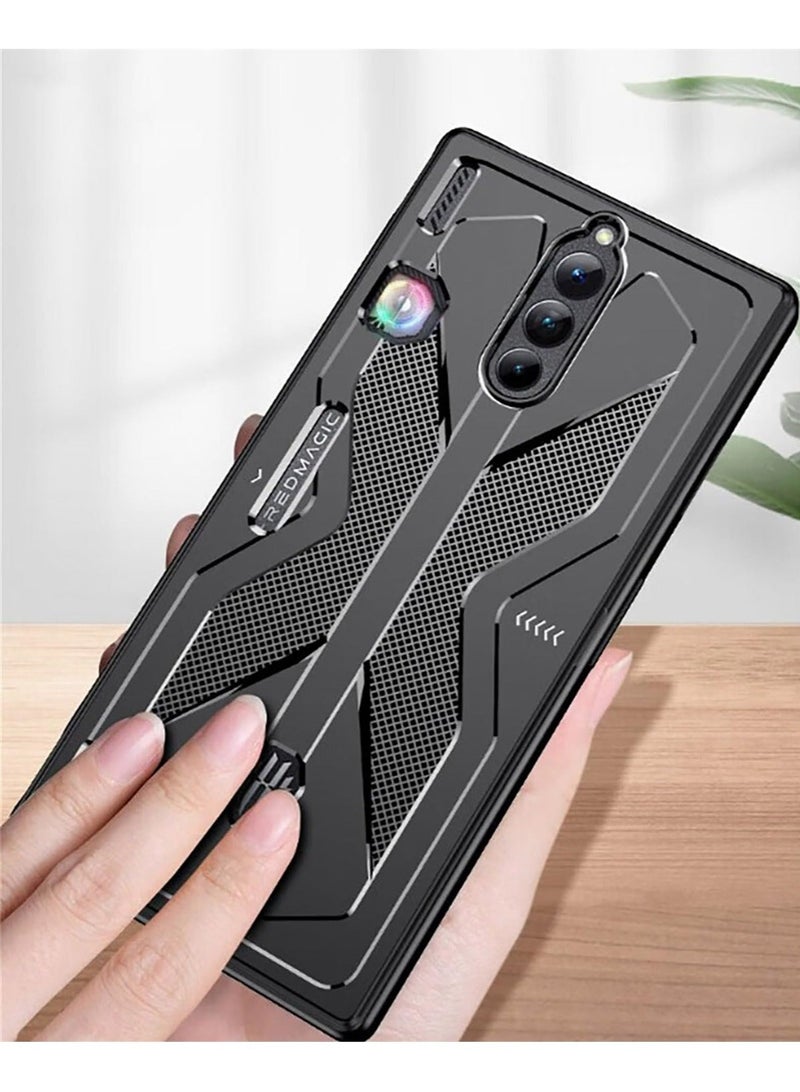 Captaintech Flexible TPU Case for Red Magic 8s Pro, Anti Scratch Shockproof Phone Cover, Designed for RedMagic 8s Pro, Sleek Black Design - Image 4