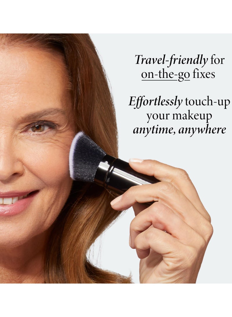 Retractable Black Brush for Liquid, Cream and Powder Face Makeup - Image 3