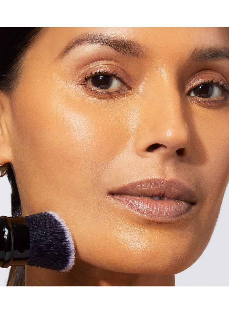 Retractable Black Brush for Liquid, Cream and Powder Face Makeup - Image 4