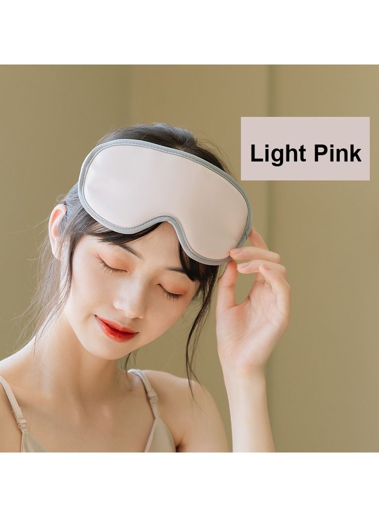 Generic Vibrating Eye Massager Heated Eye Mask 5 Modes Auto Off Rechargeable Eye Care Machine Heated Sleeping Mask with Remote Control  - Image 1