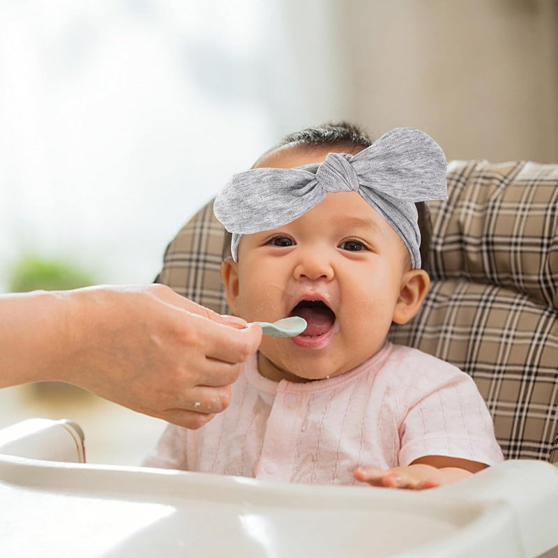 Newborn Cotton Hat and Receiving Blanket Set for with Ear Protection, Soft Grey Modal, Headband and Mittens for Fall Winter Nursery - Image 5