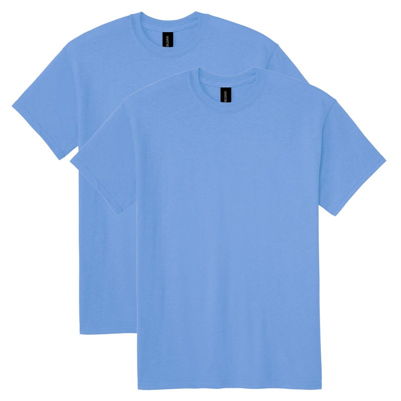 Gildan Unisex Adult Dryblend T-shirt, Style G8000, Multipack, Carolina Blue (2-pack), Small US - Image 1