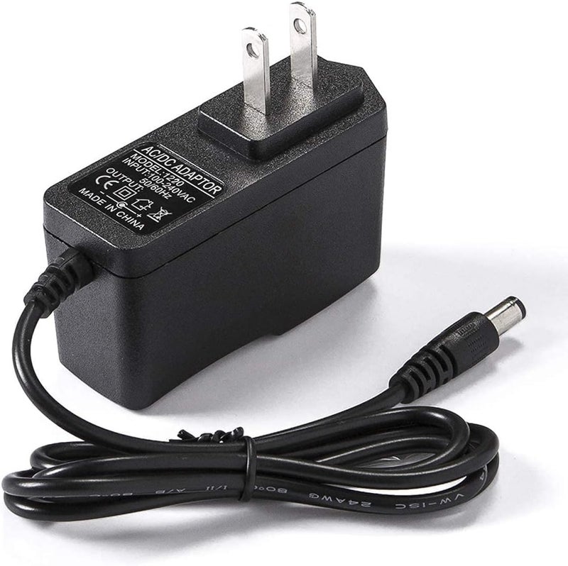 FlickerStar 12V 2A AC Power Supply Adapter Charger Cord for Yamaha PSR, YPG, YPT, DGX, DD, EZ and P Digital Piano and Portable Keyboard Series, Replacement PA-130 PA-130B Adapter - Image 1