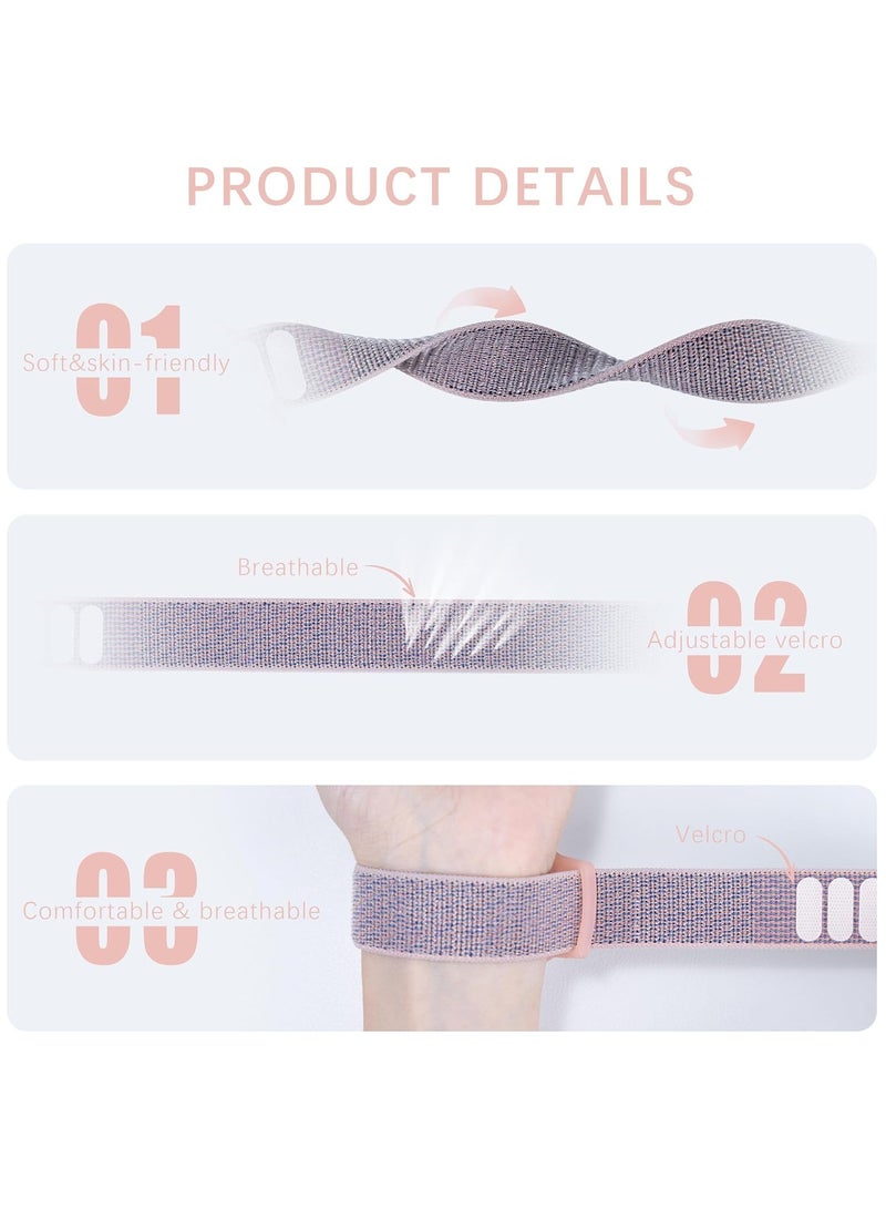 LAIAOCISI Children's Adjustable AirTag GPS Tracker Protective Bracelet Waterproof Case Cover Cute Cartoon Full Coverage Anti-Lost Airtag Holder Healthy Nylon Wristband Accessories for Kids(Unicorn) - Image 3