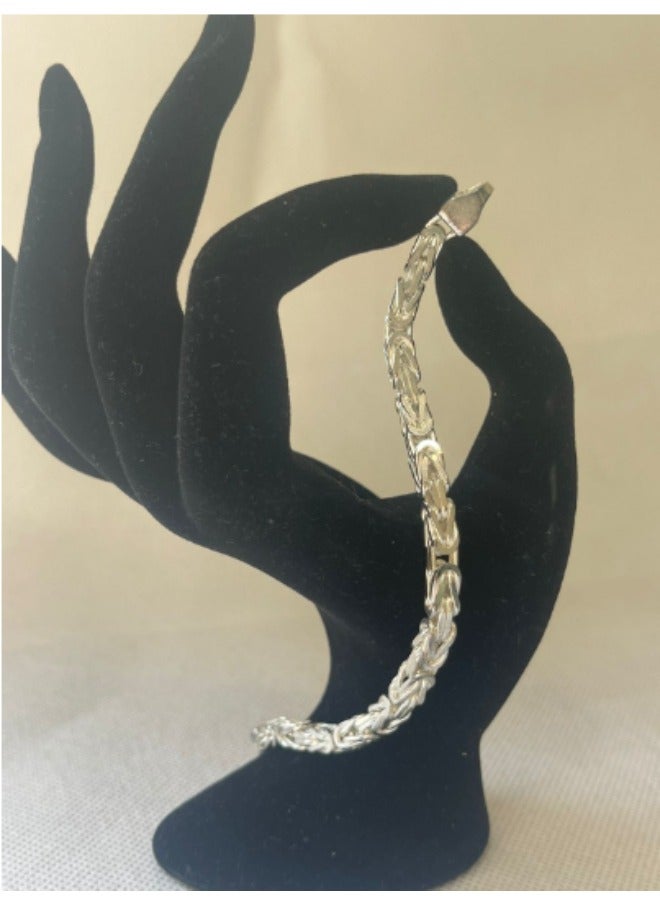 Sterling Silver Chain Bracelet, 21 cm long