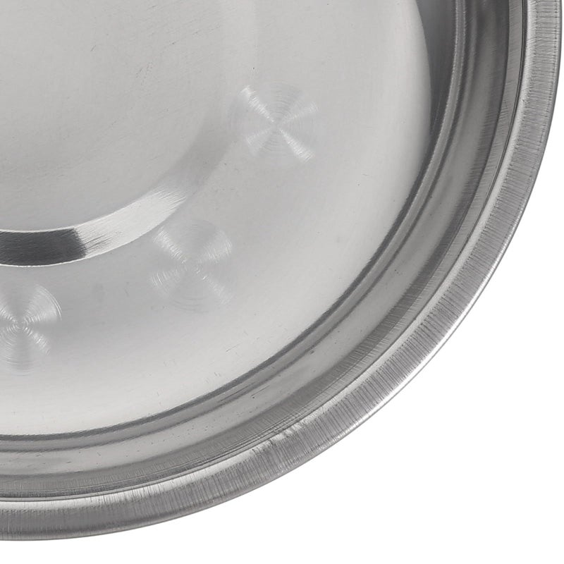 Stainless Steel 18cm Deepened Serving Trays 6pcs Bbq Steak Pasta Reusable Kitchen Containers - Image 4