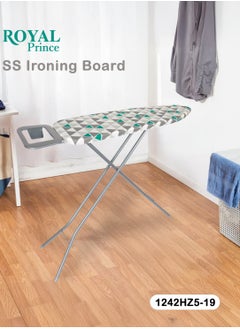 ROYAL PRINCE Stainless Steel Ironing Board 30.5x106cm with Iron Holder - Stable & Durable Stand  - Image 4