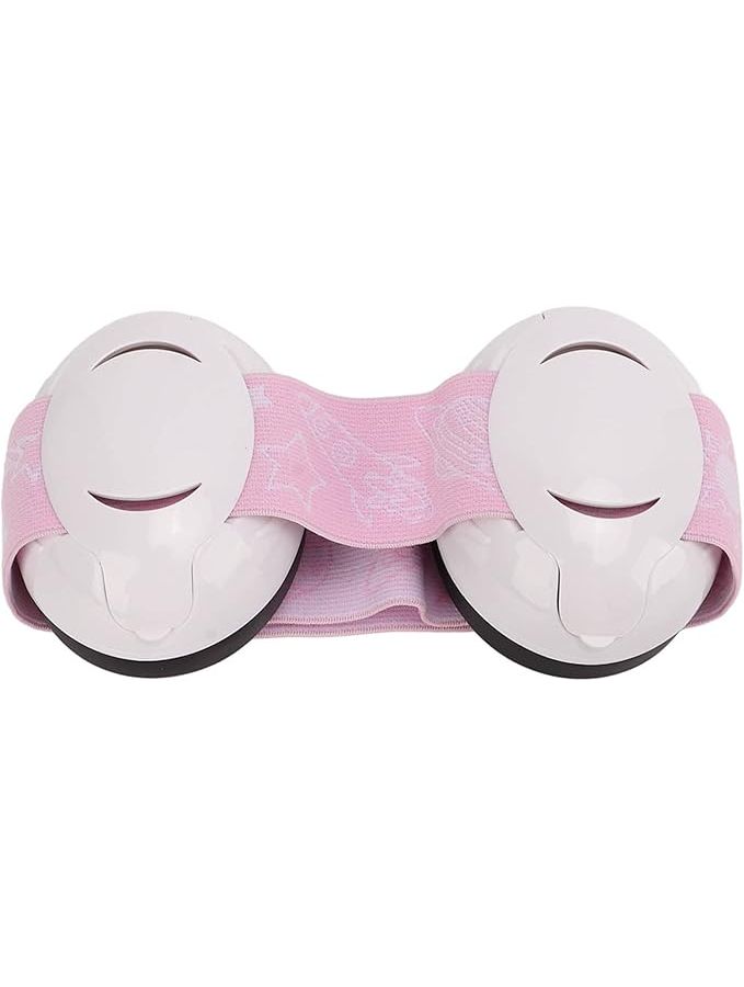 Baby Ear Muffs Hearing Protection Adjustable Headband For Travel Sleep Parties Pink - Image 1