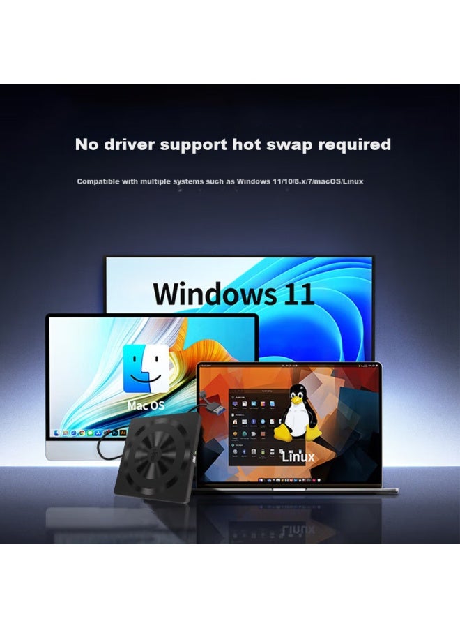 Aigo 8X Usb External Dvd Drive Dvd External Recorder Mobile Drive External Drive Notebook Portable Drive External Read And Write Integrated 2 Discs 4.7G Disc G95 - Image 2