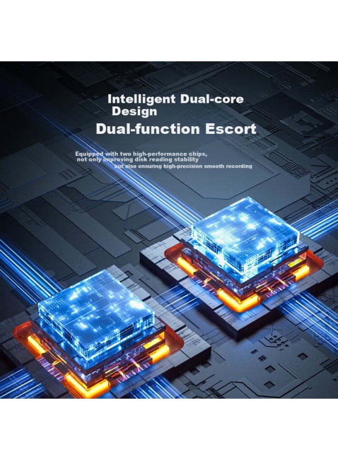 Aigo 8X Usb External Dvd Drive Dvd External Recorder Mobile Drive External Drive Notebook Portable Drive External Read And Write Integrated 2 Discs 4.7G Disc G95 - Image 1