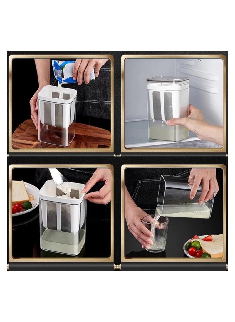 Greek Yogurt Maker with Large Capacity Strainer - Stainless Steel Mesh for Smooth Homemade Yogurt Including All Purpose Nut Milk Bag