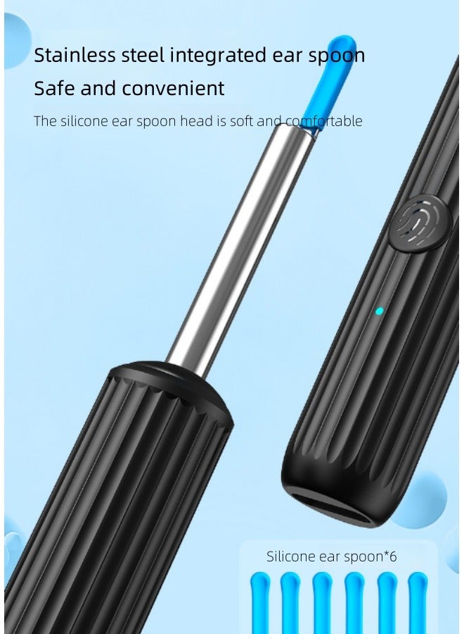 Generic Earwax removal kit - visual ear pick with camera, equipped with stainless steel ear cleaner, ear cleaner with 8 ear picks + 6 silicone ear picks, otoscope with LED light, mobile phone wireless connection visual otoscope earwax  - Image 4