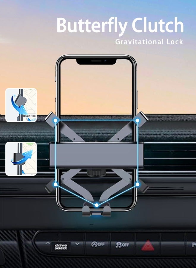 Car Phone Holder, Invisible Design Phone Mount, Upgraded Clip, Car Hands Free Cradle in Vehicle Car Phone Holder Mount Fit for Smartphone, Cell Phone  - Image 4