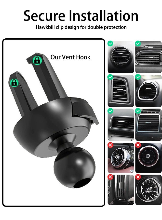 Car Phone Holder, Invisible Design Phone Mount, Upgraded Clip, Car Hands Free Cradle in Vehicle Car Phone Holder Mount Fit for Smartphone, Cell Phone  - Image 5