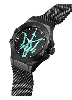 Maserati Aqua Edition Men’s Black Stainless Steel Mesh Strap Watch R8853144002 - 44mm  - Image 3