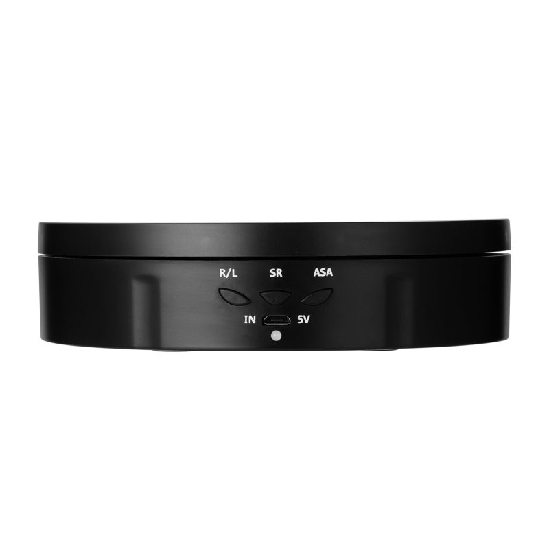 360 Degree Electric Rotating Turntable: Black, 3-Speed 2-4-7.5 Rpm, 10Kg Load, Forward Reverse & Angle-Set Round-Trip Rotation - Usb Or Battery Powered Display Stand for Video Shooting, Product Showca - Image 3