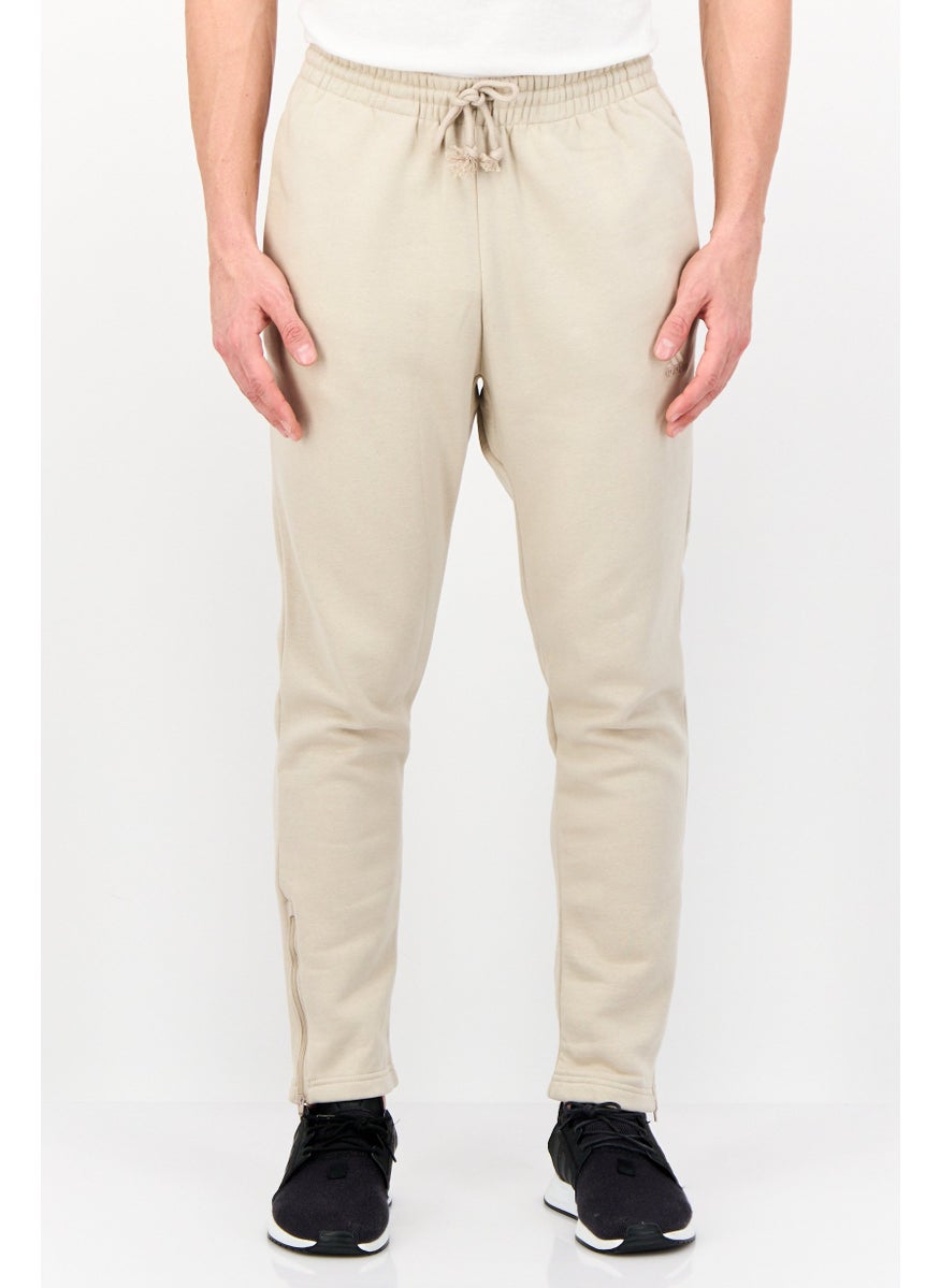 Adidas - Men Regular Fit Outdoor Sweatpants, Beige - Image 1