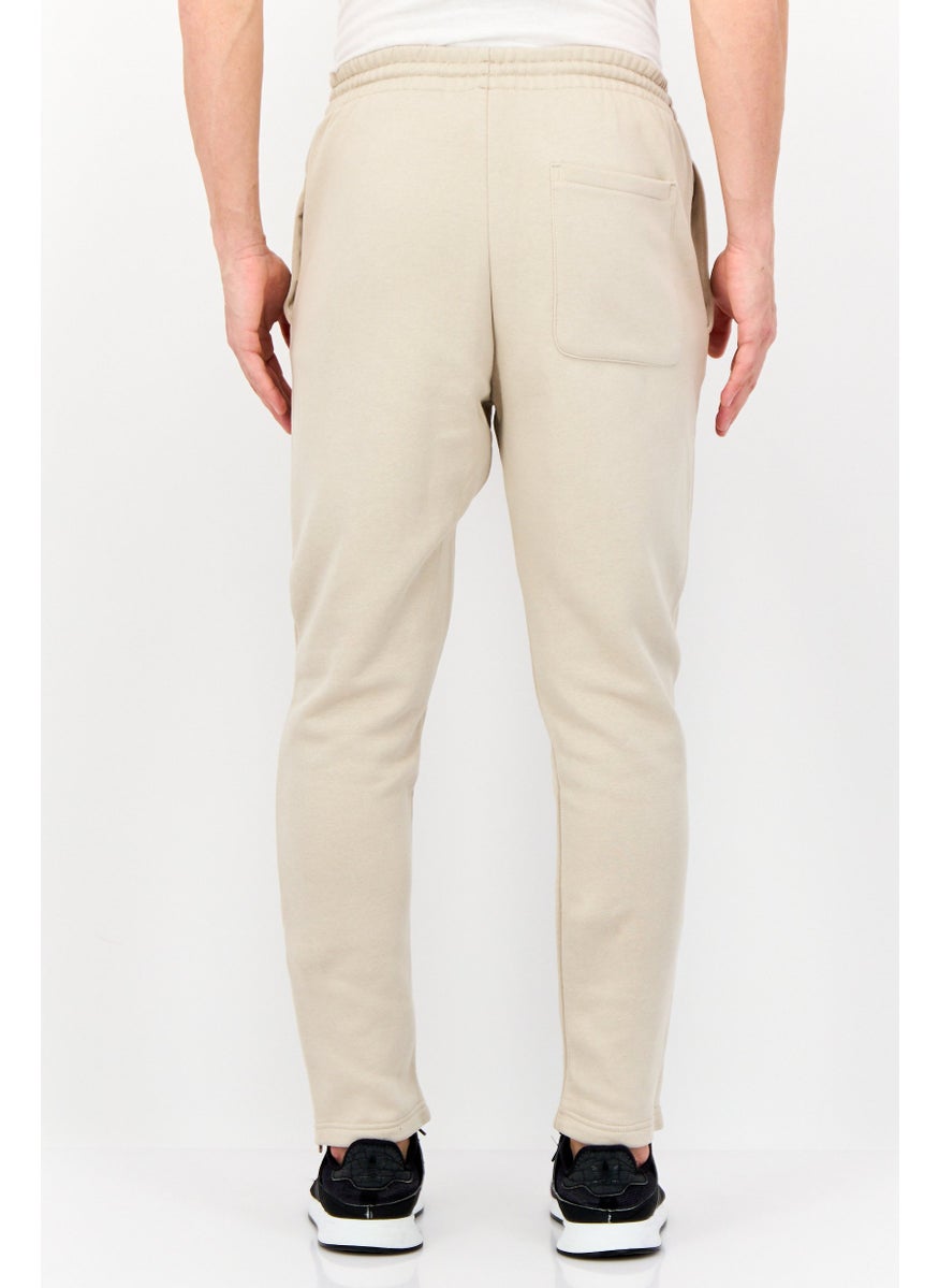 Adidas - Men Regular Fit Outdoor Sweatpants, Beige - Image 1