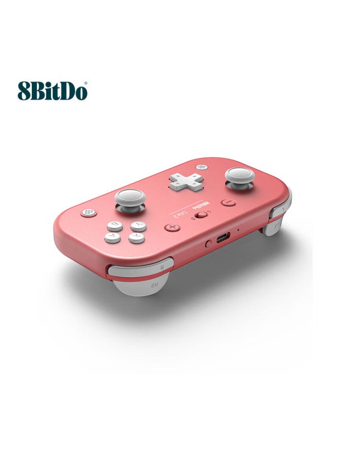 8بت دو 8bitdo Lite 2 وحدة تحكم لاسلكية بلوتوث للألعاب من أجل Zelda: Tears Of The Kingdom، وحدة تحكم استشعار الحركة تهتز لأجهزة أندرويد، Coral Red - Image 2