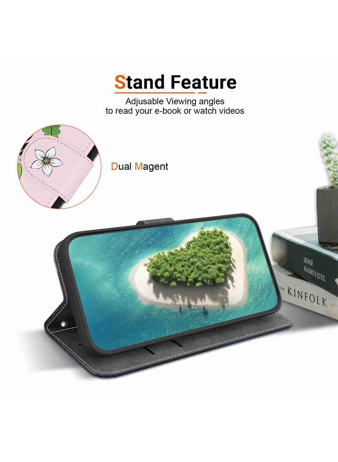 S-TOP Case For Samsung Galaxy S23 Ultra 5G Crystal Texture Colored Drawing Leather Phone Case - Image 5