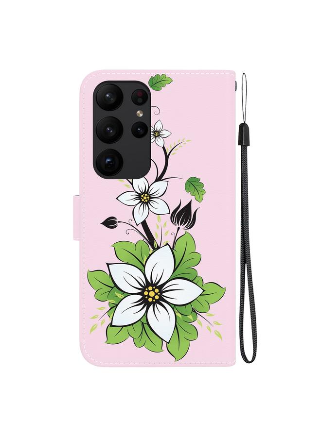 S-TOP Case For Samsung Galaxy S23 Ultra 5G Crystal Texture Colored Drawing Leather Phone Case - Image 3