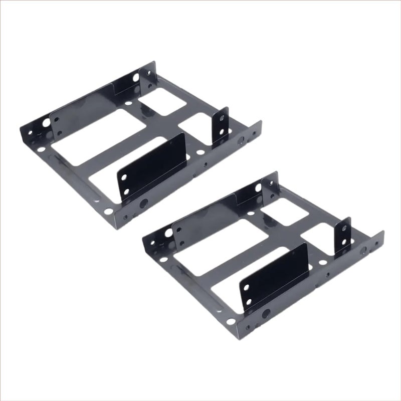 WiredCom ® |2 Pcs| 2.5 to 3.5 Bay Internal Hard Disk HDD SSD Bracket Hard Drive Dual Desktop SSD Mounting Bracket Trey - Image 3