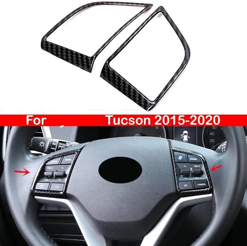 Wivplex Carbon Fiber Steering Wheel Cover for Hyundai Tucson 2015-2020 - Image 3