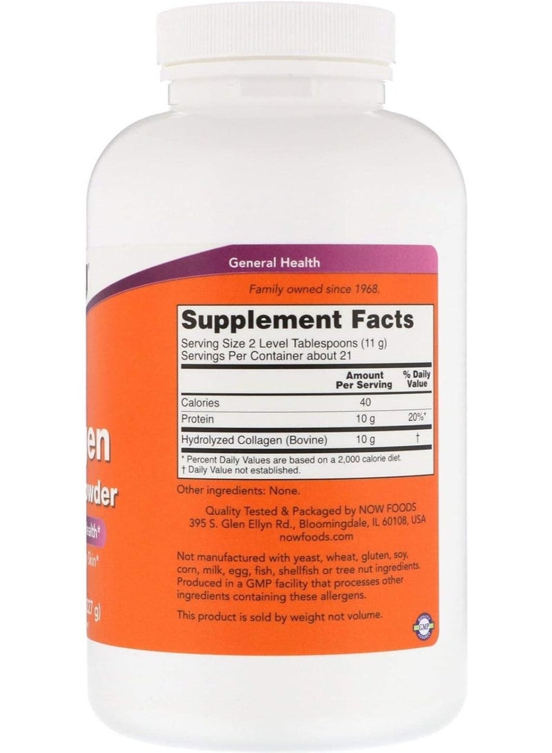 now Collagen Peptides Powder 8 oz (227 g) - Image 2