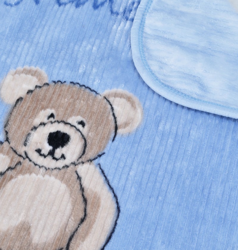 Morano Coco Baby Blanket- Microfiber- 120x90 cm Teddy Bear Blanket for Baby- light weight Soft & Cozy Nursery Throw- Recieving blanket- Swaddle - Image 3