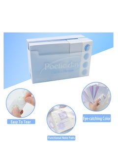 SYOSI Multi-functional Gradient Index Cards and Holder, Message Memos, Unique Colors, 3x5, Heavy Study Cards, Note Cards Punched for School Learning, Office and Home Uses(Blue)  - Image 3