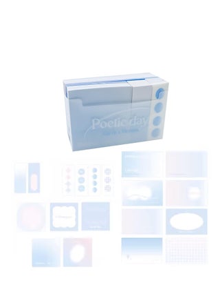 Multi-functional Gradient Index Cards and Holder, Message Memos, Unique Colors, 3x5, Heavy Study Cards, Note Cards Punched for School Learning, Office and Home Uses(Blue) - pzsku/Z42CF28C347A35FE7E681Z/45/_/1718792116/9c7ae264-908e-4c56-bd32-c50e8b416a8b