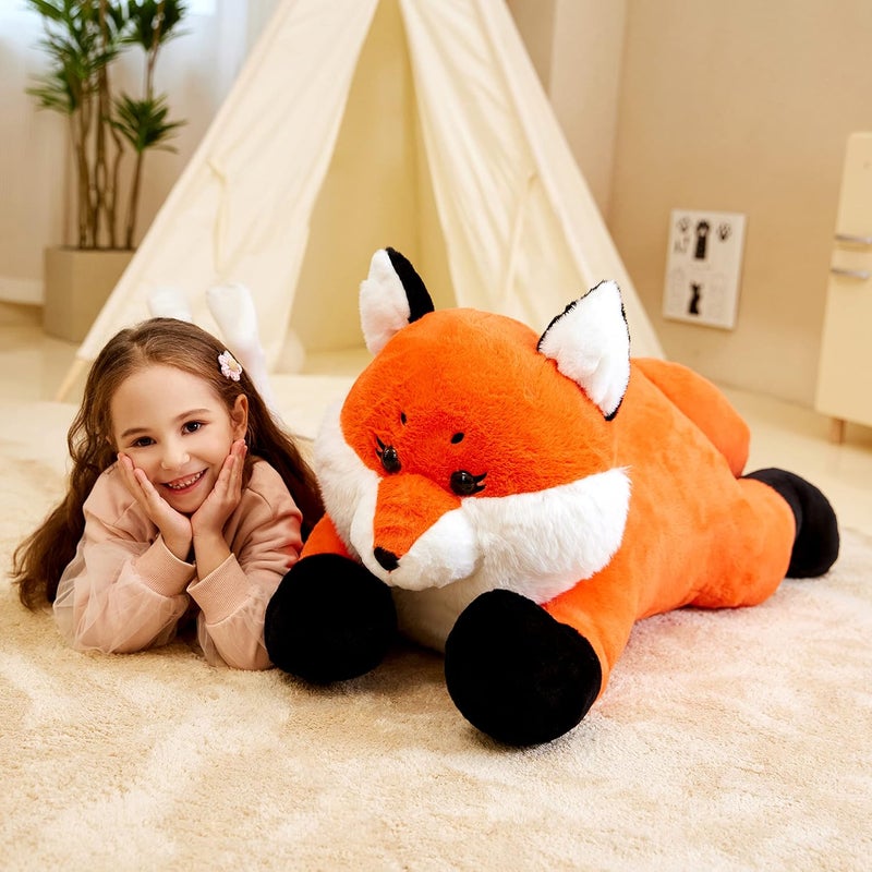 IKASA Giant Fox Stuffed Animal Plush Toy, 30 inches Large Big Jumbo Soft Toys for Kids Girls Boys Girlfriend - Image 2