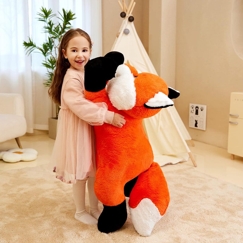 IKASA Giant Fox Stuffed Animal Plush Toy, 30 inches Large Big Jumbo Soft Toys for Kids Girls Boys Girlfriend - Image 5