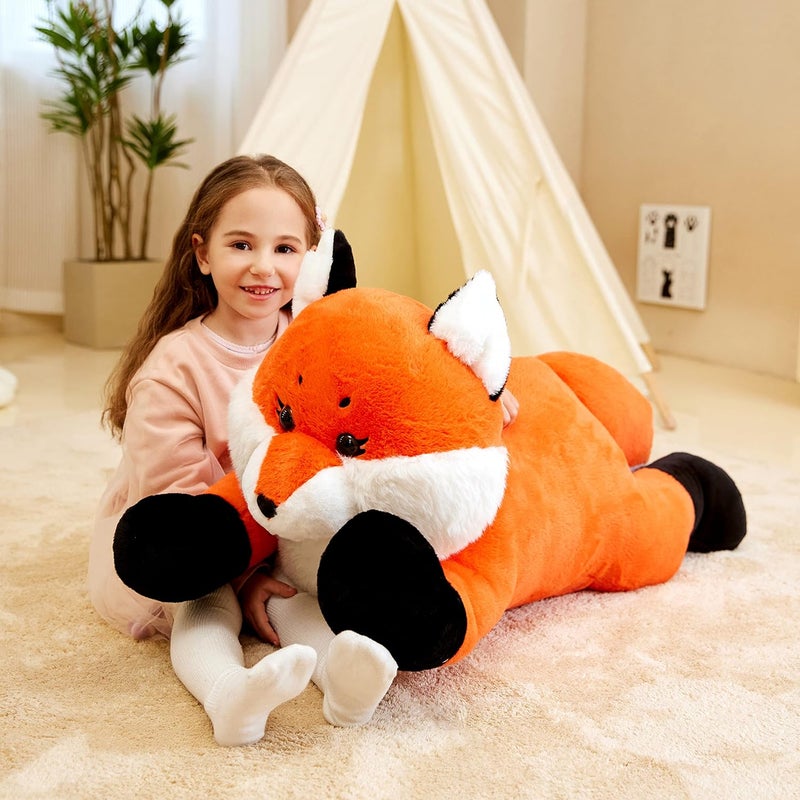 IKASA Giant Fox Stuffed Animal Plush Toy, 30 inches Large Big Jumbo Soft Toys for Kids Girls Boys Girlfriend - Image 4